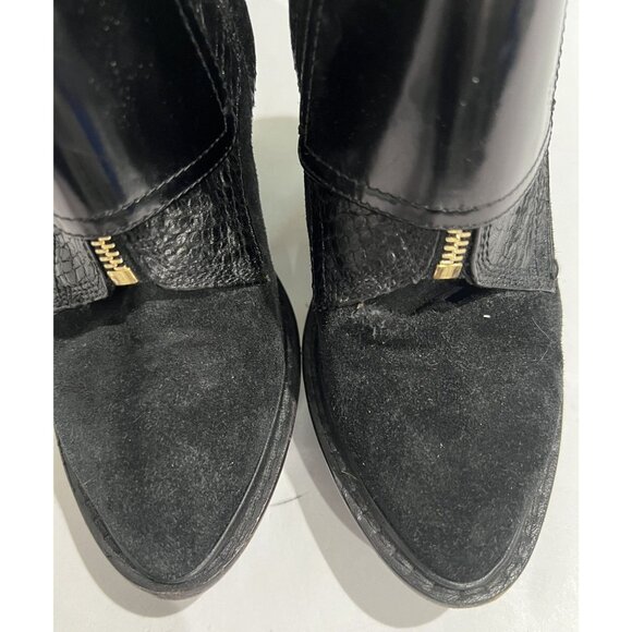 Givenchy Wedge Buckle Ankle Boots in Black - Picture 2 of 6